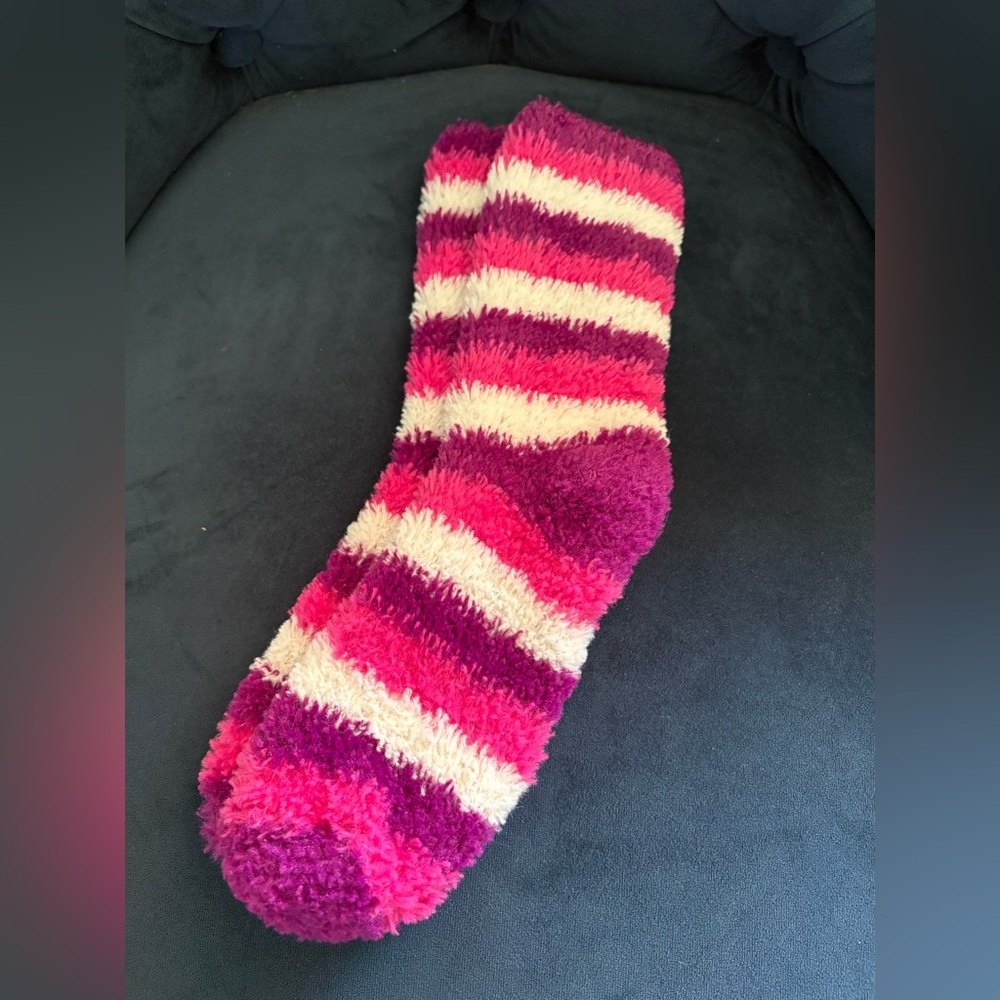 Cozy Striped Fuzzy Socks